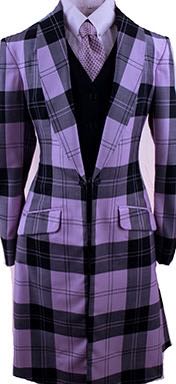 Day Coat Becker Brothers Pink/Black Plaid