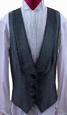 Formal Vest Steel Pindot Linda Weber