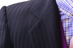 Day Suit Becker Brothers Chocolate with Black Shadow Stripe