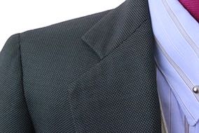 Boy's Suit Carl Meyers Hunter Green Pindot