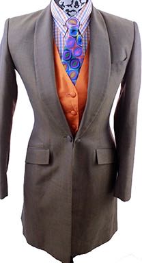 Day Coat Victors Brown Herringbone with Blue/Orange Windowpane