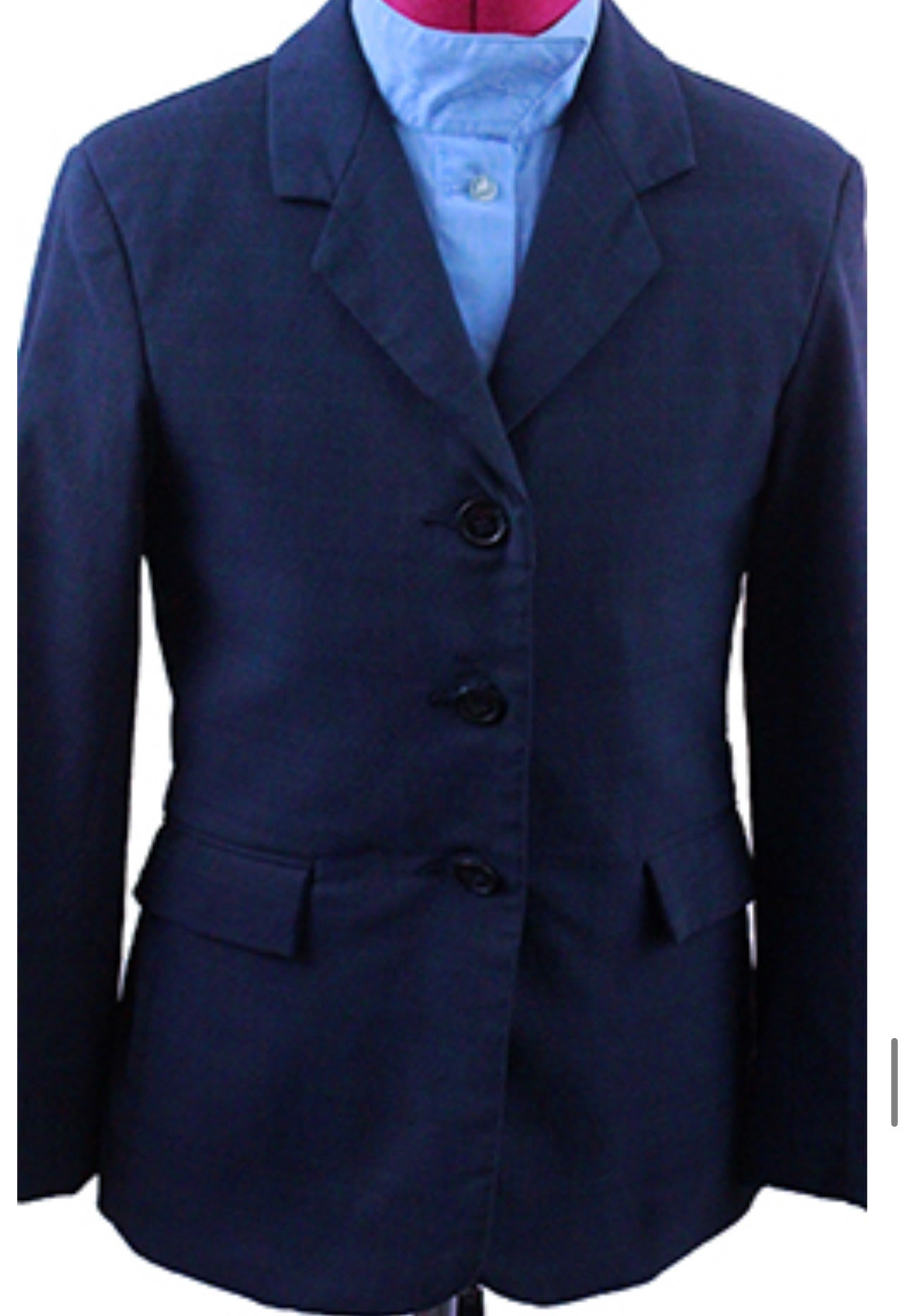 Hunt Coat Tuff Rider Medium Blue Glenplaid with Aqua Windowpane