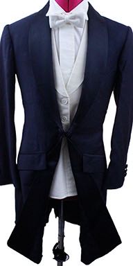 Formal DeRegnaucourt Navy Herringbone