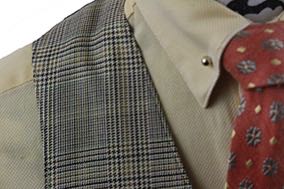 Vest Carl Meyers Yellow/Sage Glenplaid