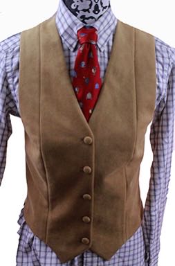 Vest Chavez Golden Tan Suede