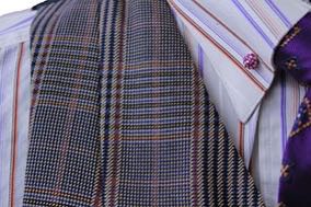 Vest Chavez Navy/Wine Glenplaid