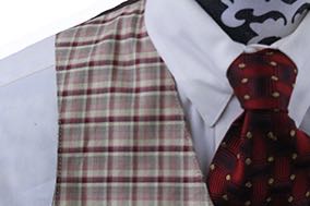 Vest Becker Brothers Red/Gold Plaid