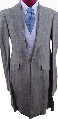 Day Coat Becker Brothers Tan/Brown/Cream Glen Plaid