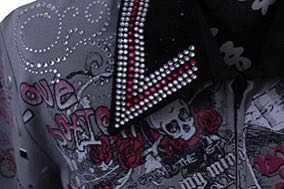 Western Shirt Show Fancy Silver and Pink Graphic Design