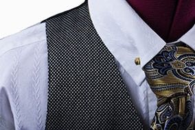 Vest Carl Meyers Black and White Mini Dot