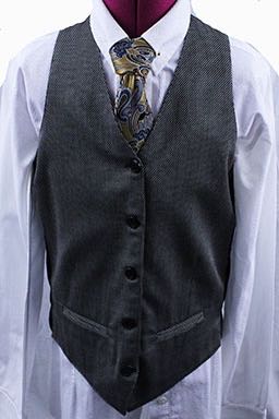 Vest Carl Meyers Black and White Mini Dot