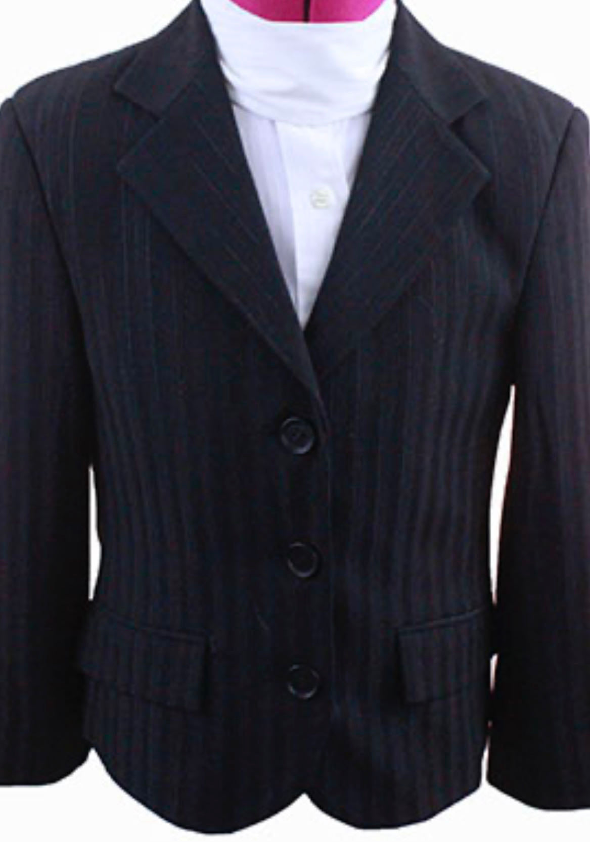 Hunt Coat Wellington Collection Black with Glitter Pinstripe