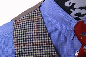 Shirt Chavez Blue and White Mini-Box