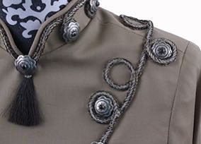 Western Jacket Show Season Tan with Rope and Silver