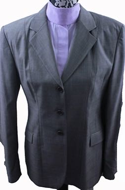 Hunt Coat Wellington Collection Taupe with Cream Windowpane