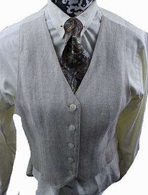 Vest Hartmeyer Tan Herringbone