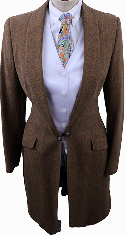 Day Coat LeCheval Rust with Sage Glenplaid