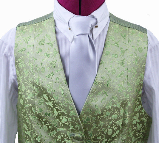Vest Chavez Lime Brocade Sheen