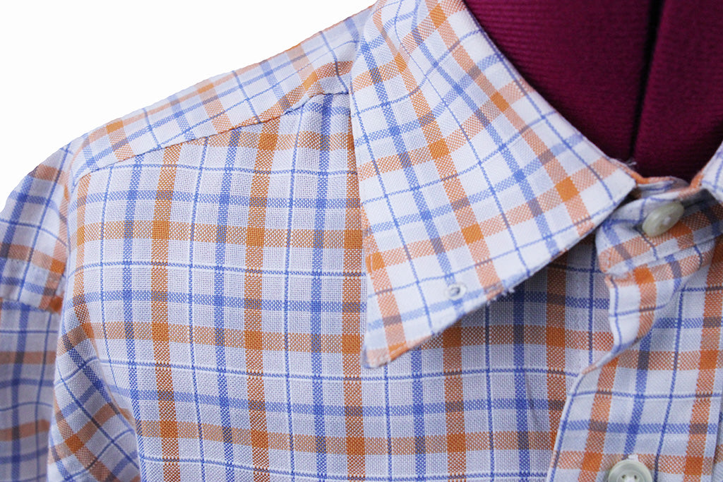 Shirt Carl Meyers Orange/Blue Plaid