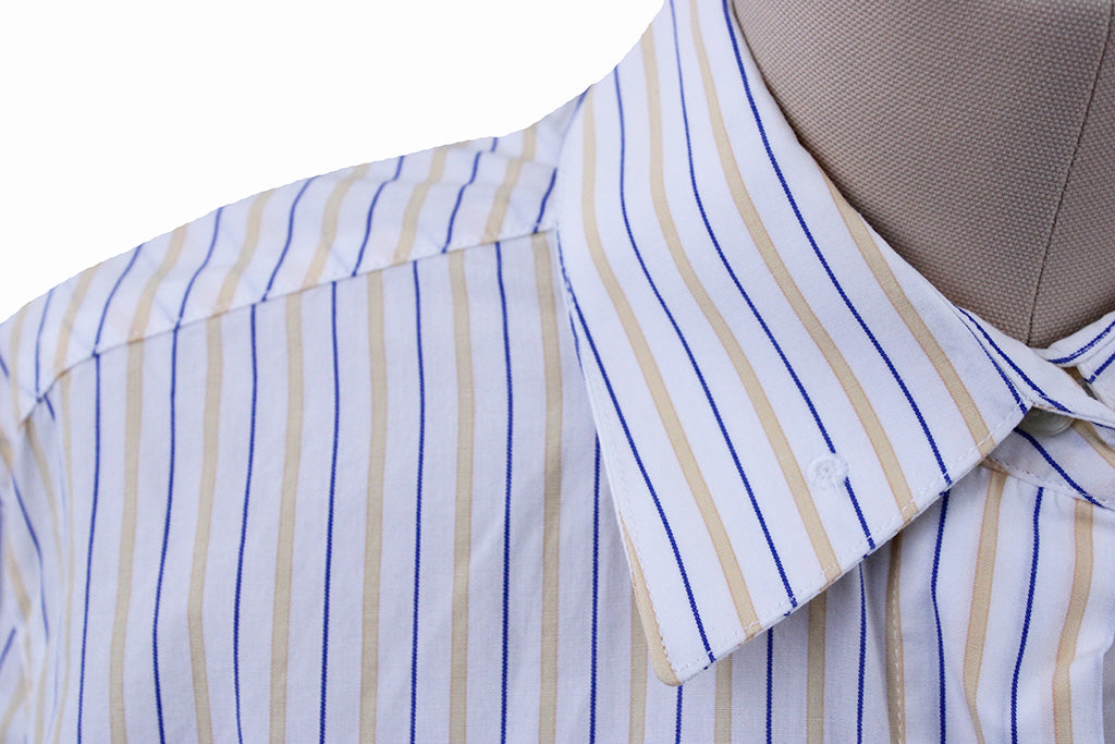 Shirt Hartmeyer Blue and Yellow Stripe