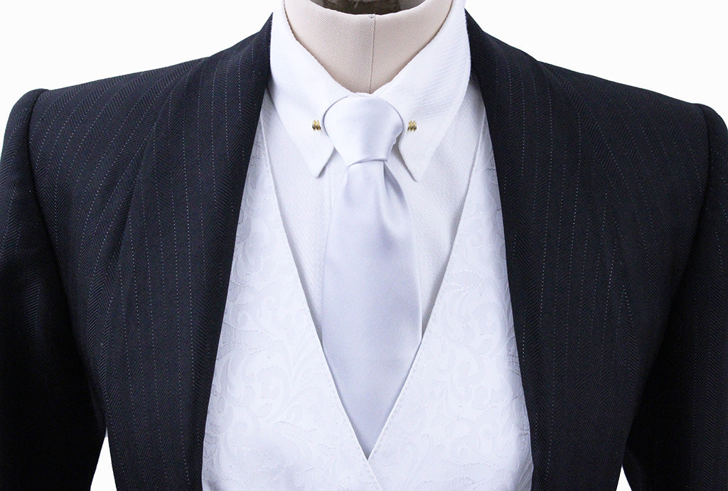 Day Coat Becker Brothers Black with Glitter Pinstripe