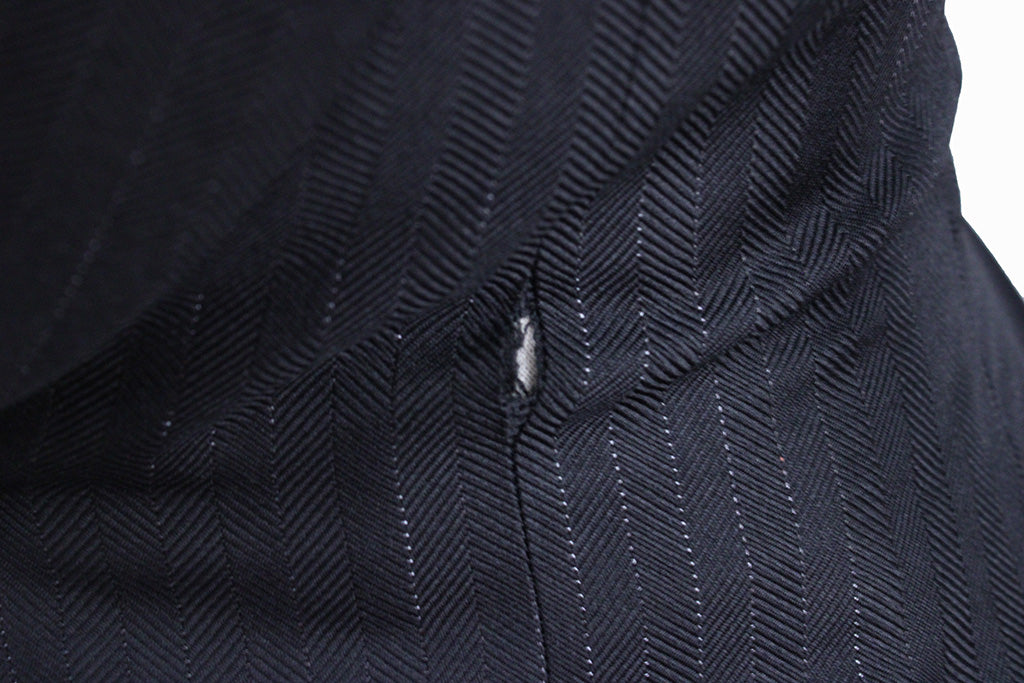 Day Coat Becker Brothers Black with Glitter Pinstripe
