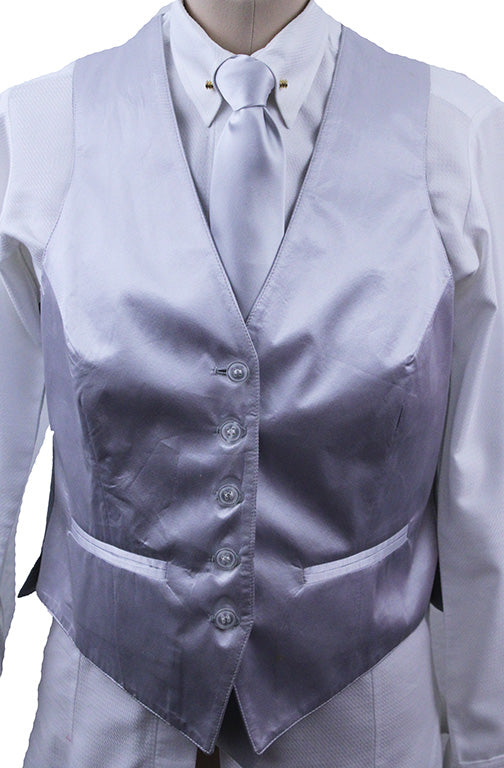 Vest Frierson Silver Satin