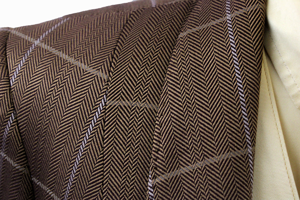 Day Coat LeCheval Copper with Cream Windowpane