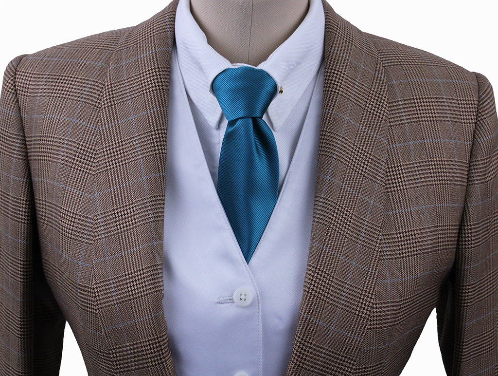 Day Coat Becker Brothers Blush Glenplaid wiht Blue Windowpane