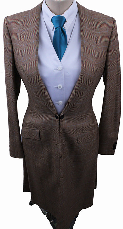 Day Coat Becker Brothers Blush Glenplaid wiht Blue Windowpane
