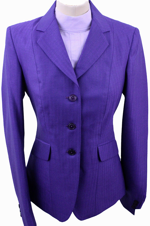 BRAND NEW! Becker Brothers Purple Herringbone Hunt Coat