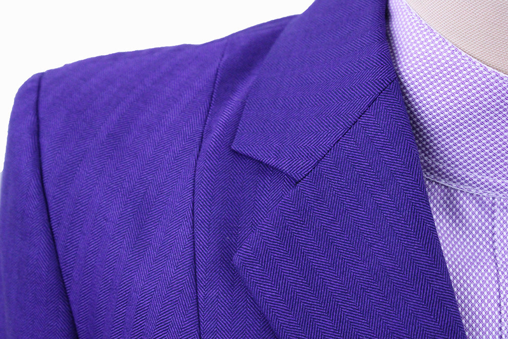 BRAND NEW! Becker Brothers Purple Herringbone Hunt Coat