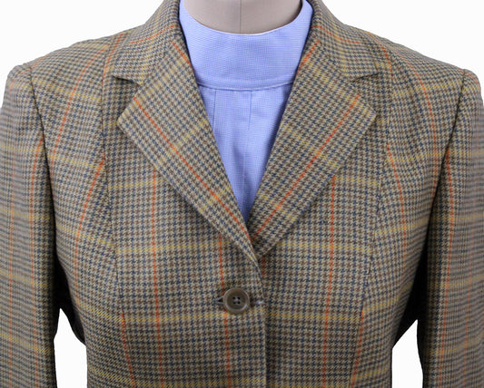 BRAND NEW! Becker Brothers Tan Plaid with Yellow and Orange Windowpane