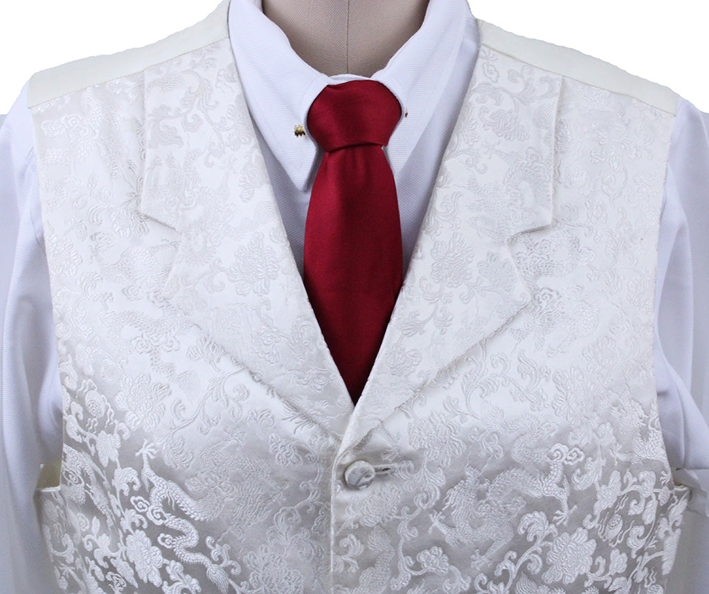 Vest Men's Chavez Ivory Brocade