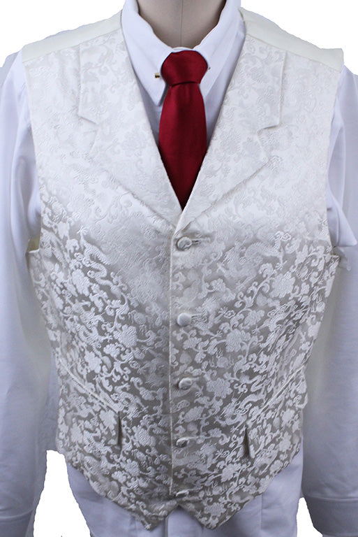 Vest Men's Chavez Ivory Brocade