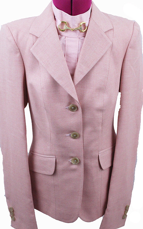 BRAND NEW! Becker Brothers Pale Pink Nailhead Hunt Coat