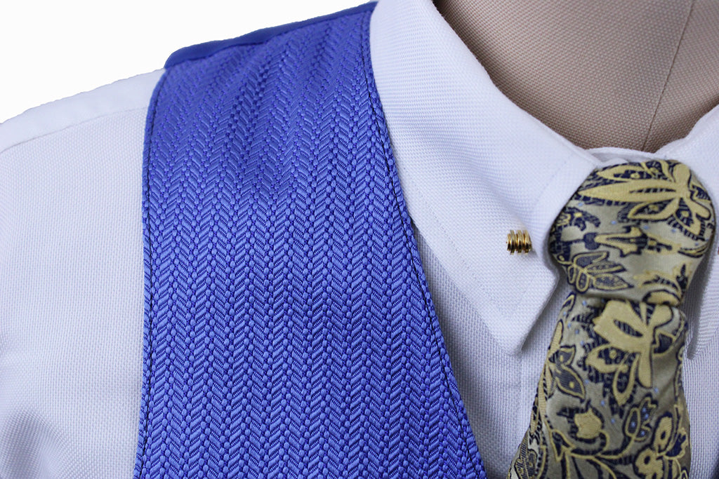 BRAND NEW! Becker Brothers Periwinkle Herringbone Sheen