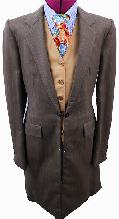 Day Suit Becker Brothers Kangaroo with Blue and Orange Pinstripe
