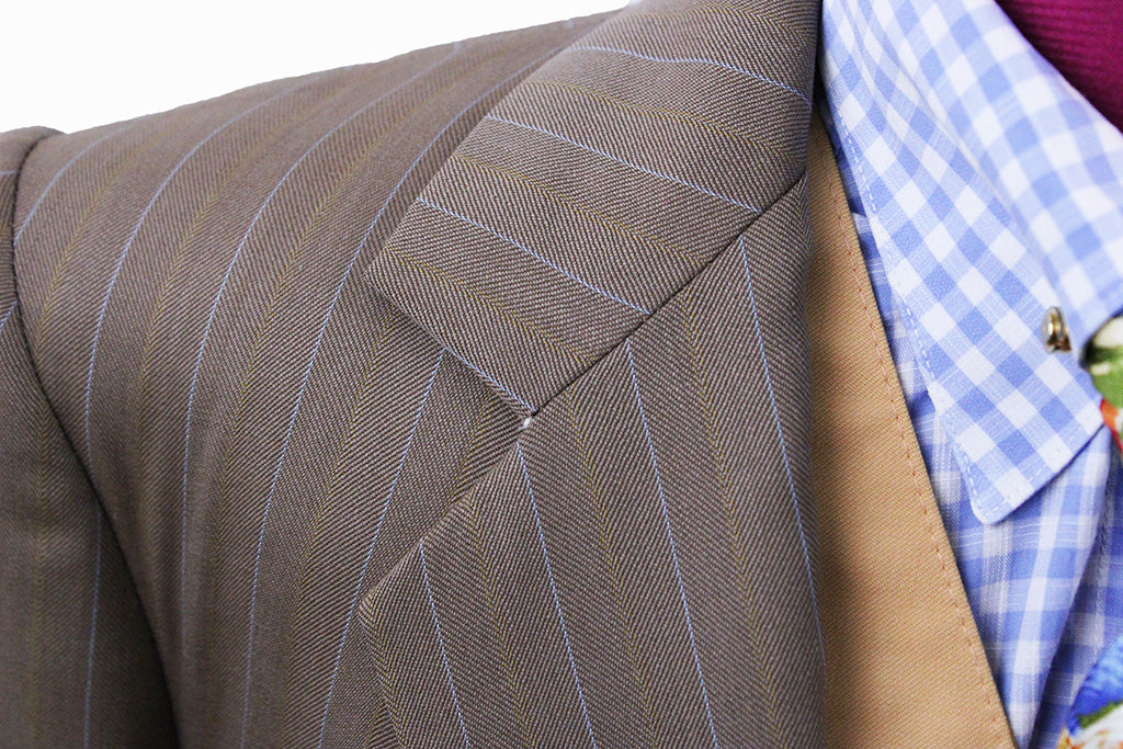 Day Suit Becker Brothers Kangaroo with Blue and Orange Pinstripe