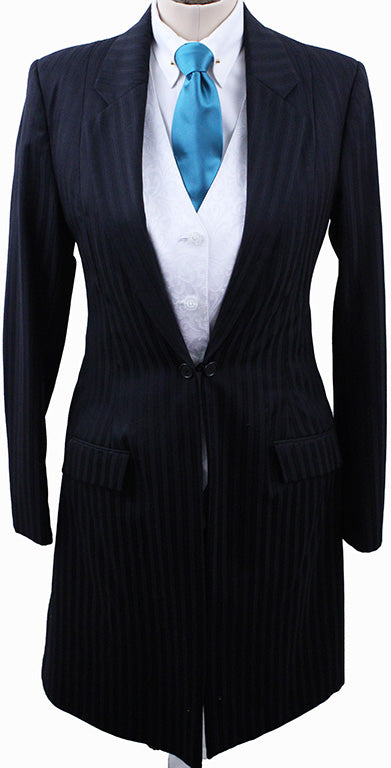 Day Suit Frierson Dark Navy Sheen Shadow and Pinstripe