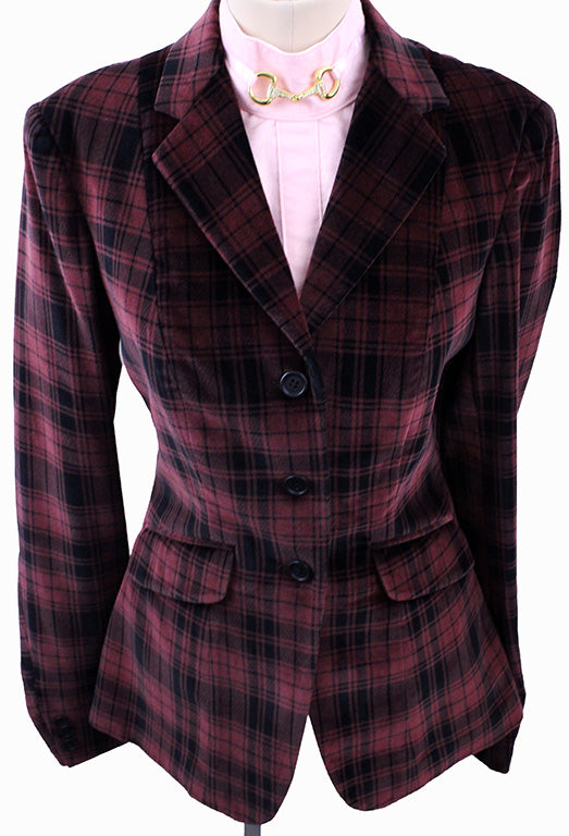BRAND NEW! Becker Brothers Wine and Black Velvet Hunt Coat