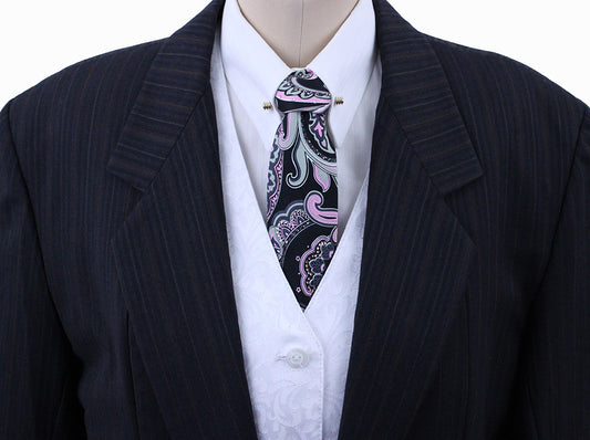 Day Suit Marsha DeArriaga Brown with Rust and White Pinstripe