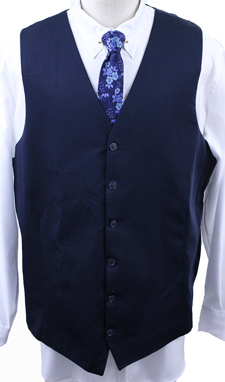 Vest Frierson Navy Thin Shadow Horizonal Stripe