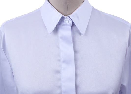 Issued By Ellie May White Satin Shirt 25
