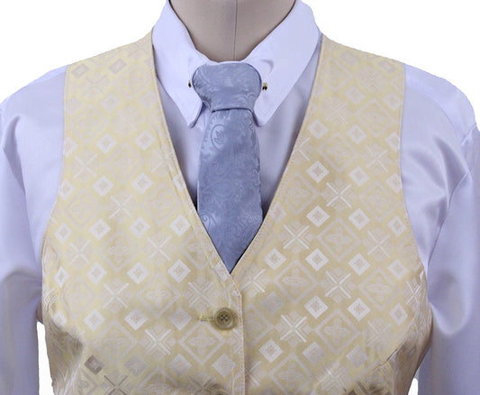 BRAND NEW! Becker Brothers Yellow Diamond Medallion Vest