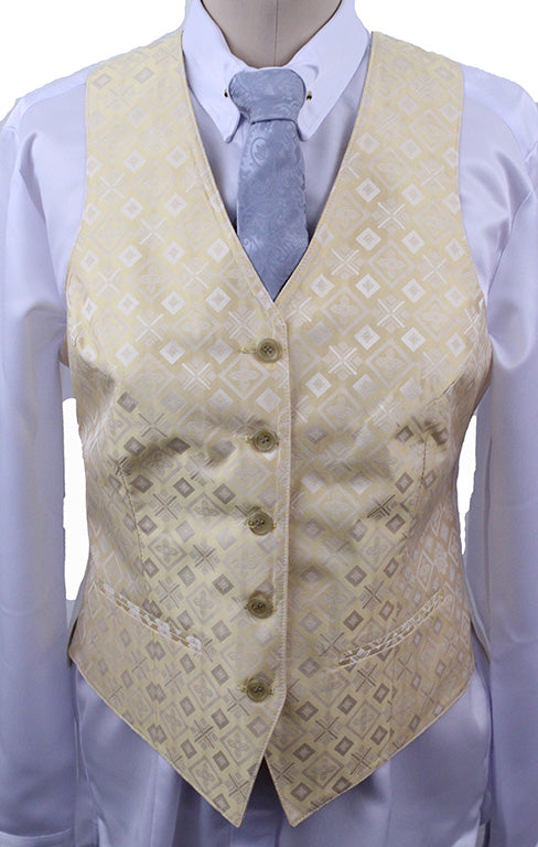 BRAND NEW! Becker Brothers Yellow Diamond Medallion Vest