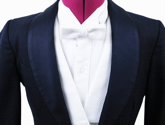 Formal Coat Becker Brothers Navy Rectangular Sheen