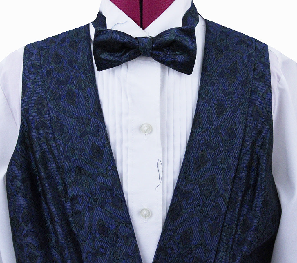 Formal Set Carl Meyers Navy and Emerald Brocade