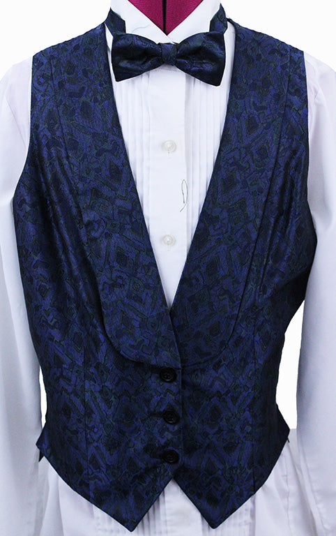 Formal Set Carl Meyers Navy and Emerald Brocade