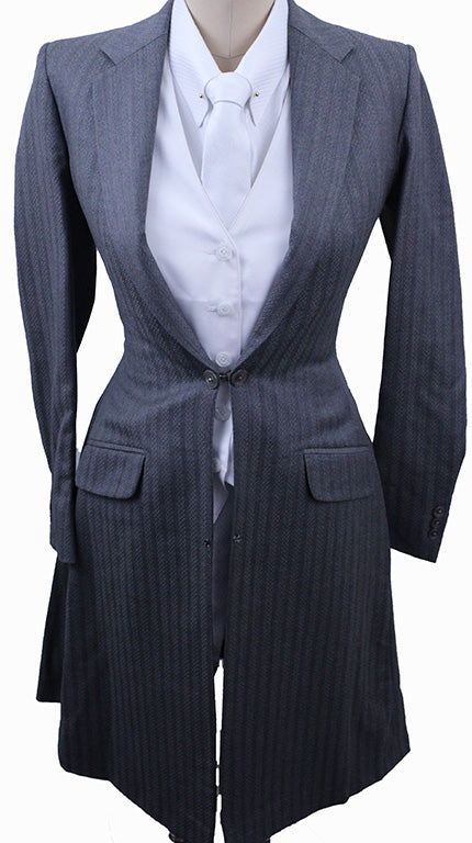 Day Suit Becker Brothers Medium Grey Shadow Stripe and Raindash